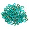 Plastic Chain Links, 100 pcs, Turquoise/Teal Blue 18mm wide, Adorabilities